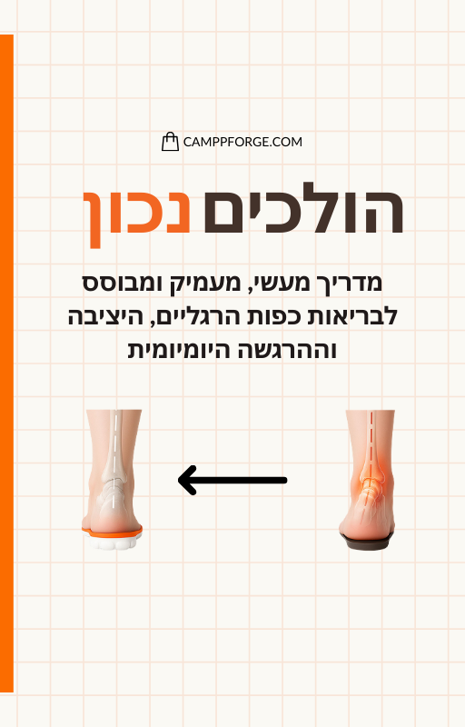 הולכים נכון – מדריך דיגיטלי לבריאות כפות הרגליים והיציבה