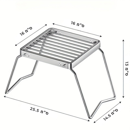 רשת בישול מתקפלת לנשיאה