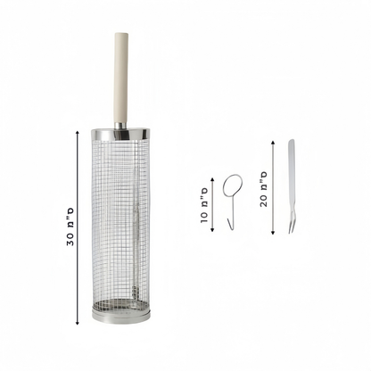 סלסלת הגריל המסתובבת