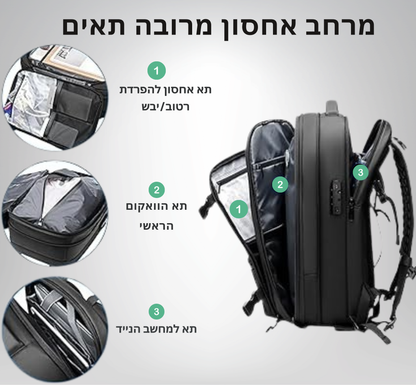 ואקגו™ – תיק הנסיעות עם טכנולוגיית הואקום החכמה