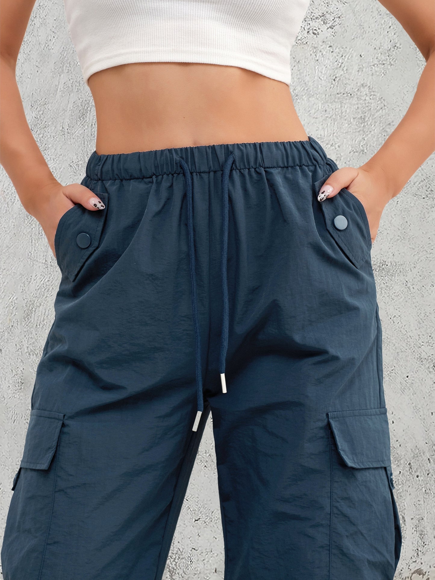 UrbanFlex מכנסי קארגו רחבים לנשים