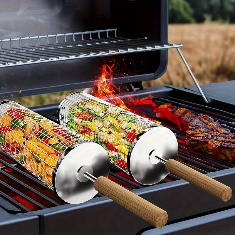 סלסלת הגריל המסתובבת