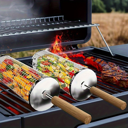 סלסלת הגריל המסתובבת