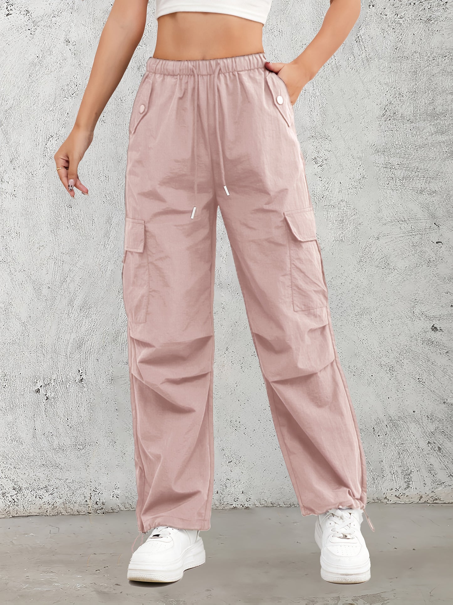 UrbanFlex מכנסי קארגו רחבים לנשים